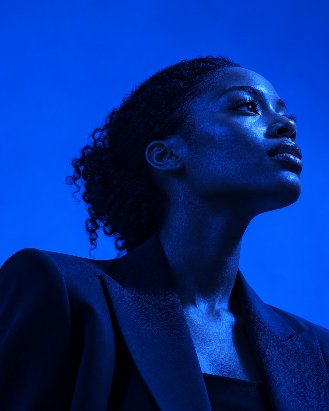 Cobalt editorial portrait